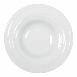 Pasta plate Waves white cm. 28